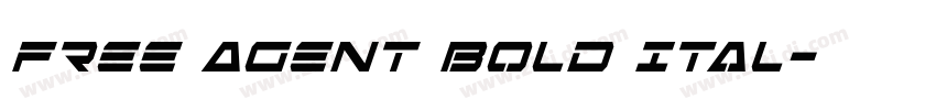 Free Agent Bold Ital字体转换 Free Agent Bold Ital字体转换